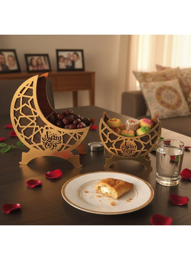Ramadan wooden decorative set ( incense burner holder+candy bowl+Tissue holder) - Image 5